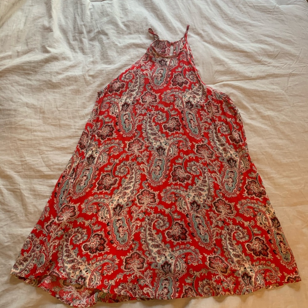 Red Paisley American Eagle dress